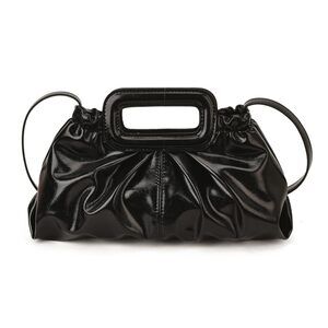 5458 Glossy Vegan Patent Leather Evening Handbag Purse Elegant Small Top